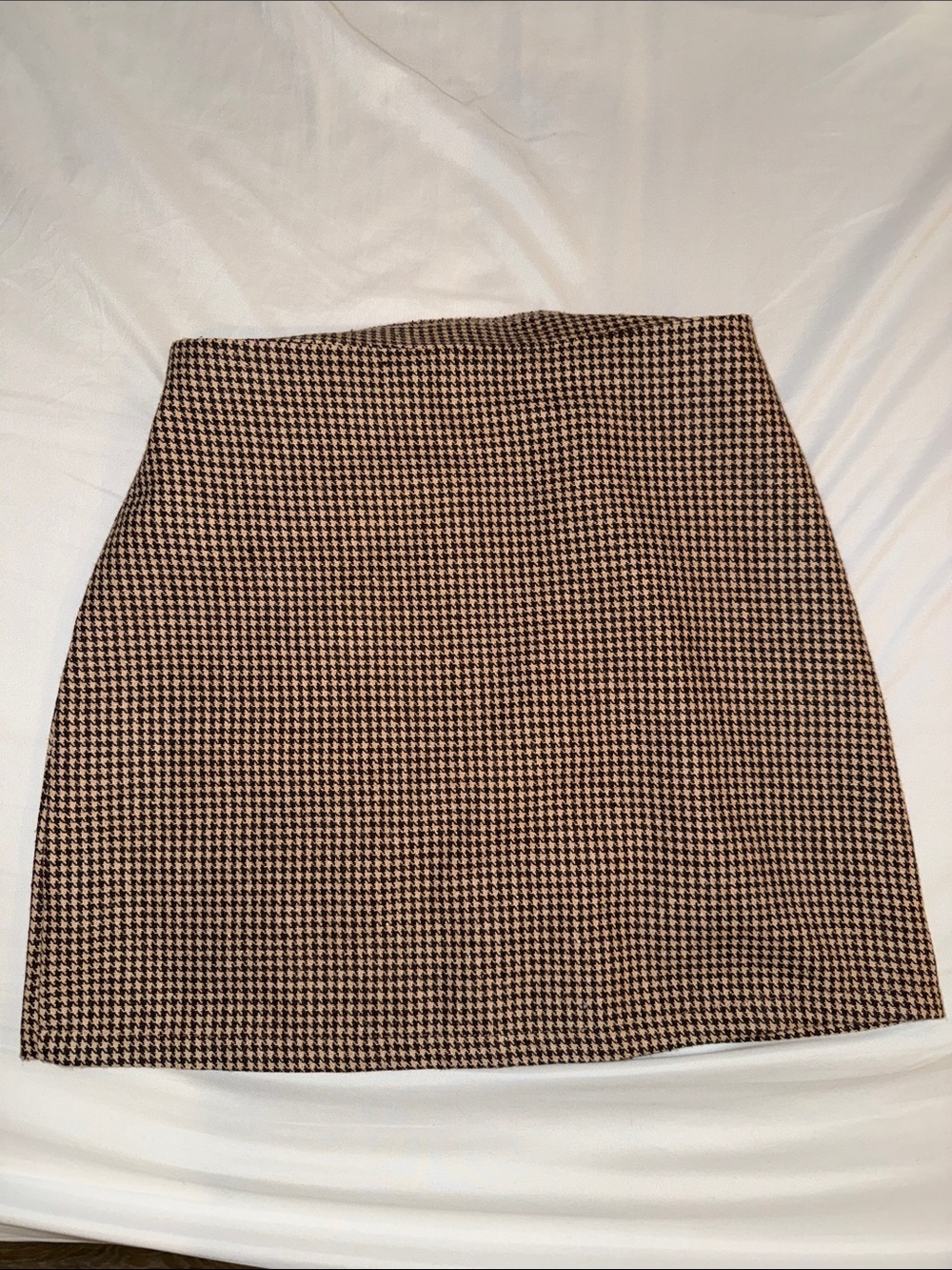 High Waisted Mini Skirt - Brown & Black